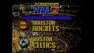 NBA on CBS Intro - Rockets vs Celtics - 1/18/87