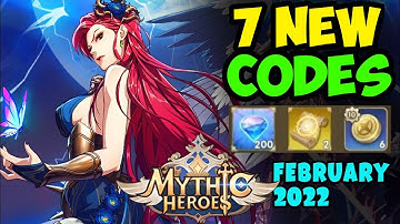 MYTHIC HEROES 7 NEW  CODES | MYTHIC HEROS REDEEM CODES | MYTHIC HEROES CODES FEBRUARY 2022
