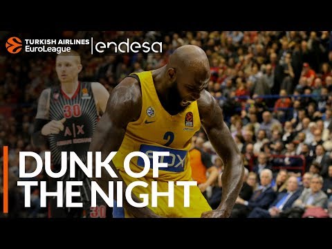 Endesa Dunk Of The Night Quincy Acy Maccabi Fox Tel Aviv Youtube