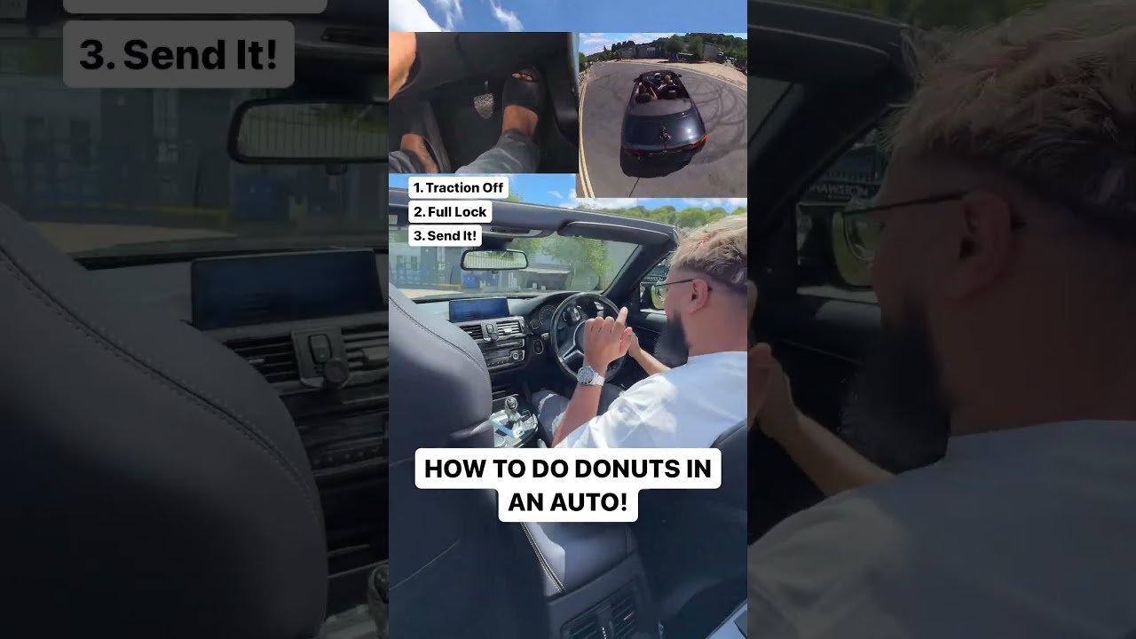 HOW TO DONUTS IN AN AUTOMATIC CAR Bmw M4 Bmwm Bmwm4 Convertible Drifting