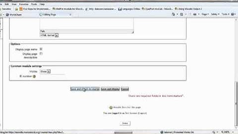Moodle - Page Resources