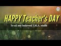 Tentmaker academy teachers day collection
