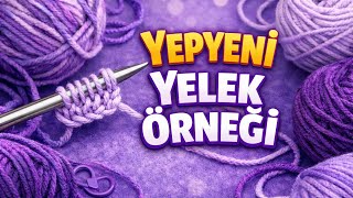 Ajurlu Yepyeni̇ Çeyi̇zli̇k Yelek Modeli̇