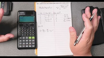 Casio FX 300ES - Standard Deviation