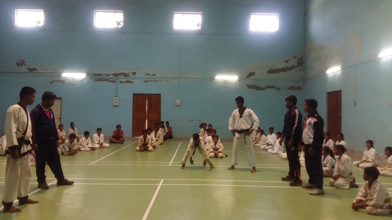 Karate body conditioning stomach kick chest kick YouTube