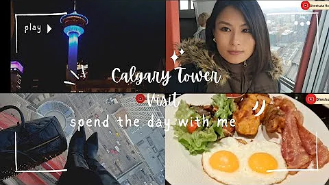 The best place to visit in Calgary// Calgary Tower// Calgary Downtown 🇨🇦🇳🇵