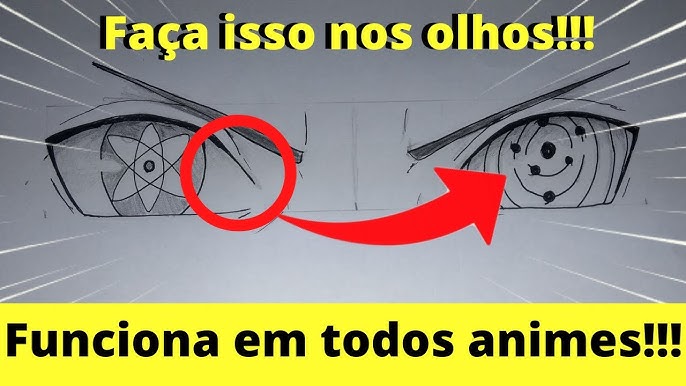 Como DESENHAR olhos de ANIME em 3 SIMPLES PASSOS!(FÁCIL) 