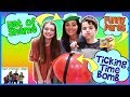 You're Busted!  Funny Surprise Balloon Popping Game - Family Game Night / That YouTub3 Family