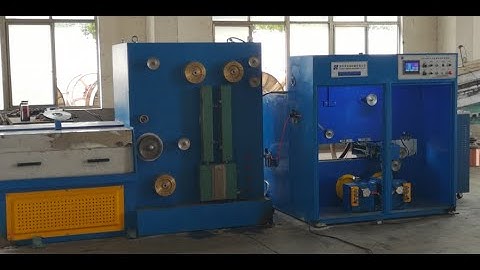 22DT Fine copper wire drawing machine with annealing, double spoolers 2