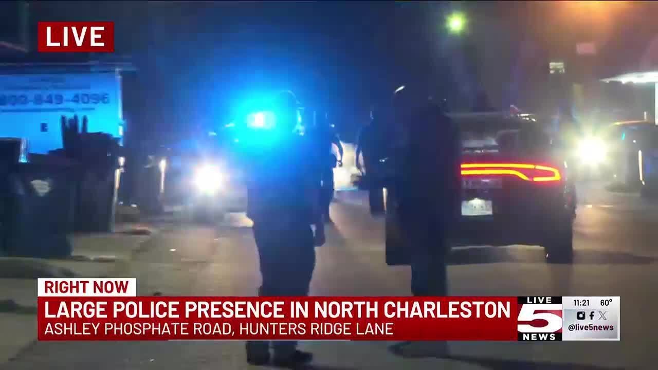 VIDEO: North Charleston Police investigate double shooting - YouTube