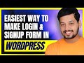 How to Create a Login &amp; Signup Form with redirections in WordPress (using the plugin)