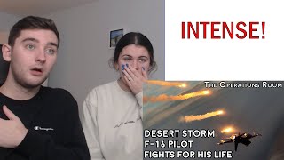 British Couple Reacts to Desert Storm - F-16 Pilot Fights for his Life Over Baghdad - Animated