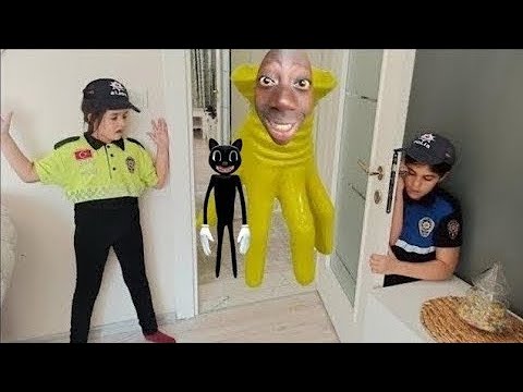 THE YELLOW MONSTER CAME TO AZRA'S HOUSE MELISA NISA !! TURNING EVERYONE INTO BALLOONS !!