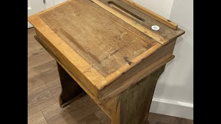 Amazing RESTORATION of an OLD VINTAGE School Desk