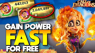 Top 5 Tips To Gain Power FAST for FREE in Call of Dragons