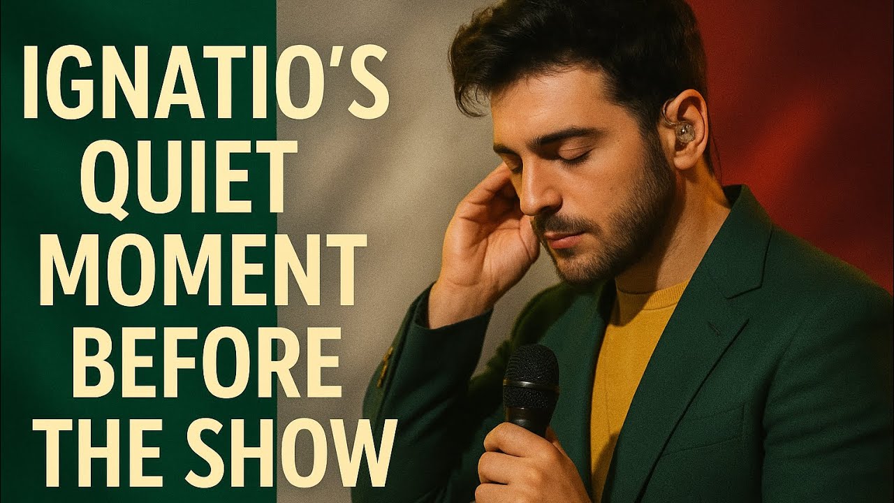 The Moment Before the Show: Ignazio’s Way of Easing the Nerves”