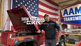 Show your work - 1987 Jeep Wrangler YJ EV conversion begins! by GKR Motor Cars 186 views 3 months ago 6 minutes, 32 seconds