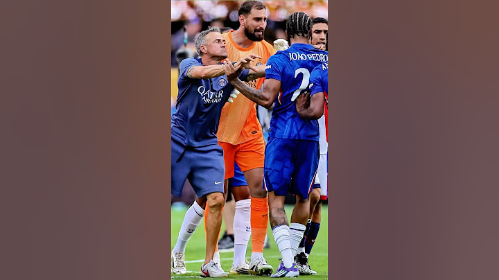 ¿Por qué Luis Enrique agarró del cuello a João Pedro? #luisenrique #futbol #chelsea #psg #celebrity