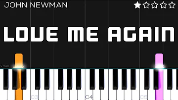 John Newman - Love Me Again | EASY Piano Tutorial