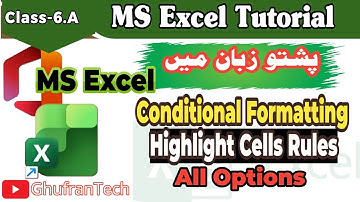 Pashto Excel Class | Conditional Formatting Tips & Tricks | Highlight Cells Like a Pro