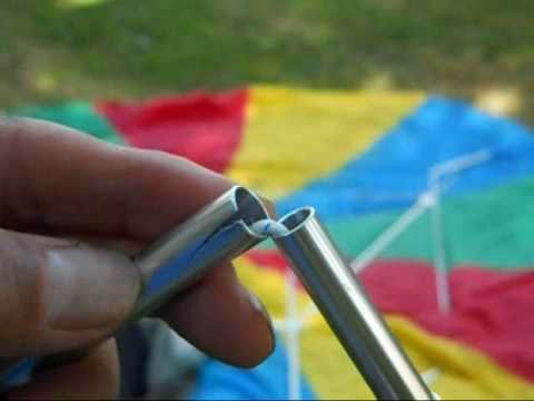 Field Repair Aluminum Pole  11-25-10  Ten Minute Tent: