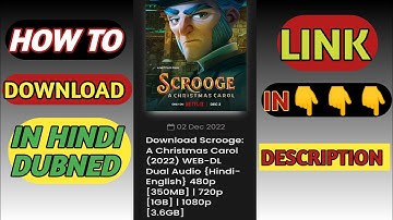 How to download Scrooge A Christmas Carol 2022 movie in hindi///#best of all