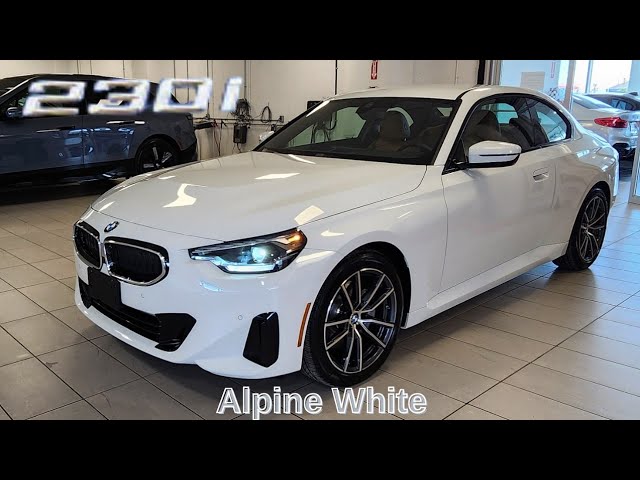 NEW ARRIVAL! 2023 BMW 230i Alpine White on Cognac 
