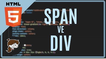 HTML - SPAN VE DIV ETİKETLERİ