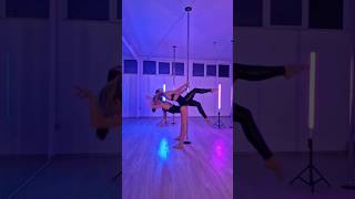 Dancing with my Teja💕 #poledance #poledouble #poletrick #polechoreo