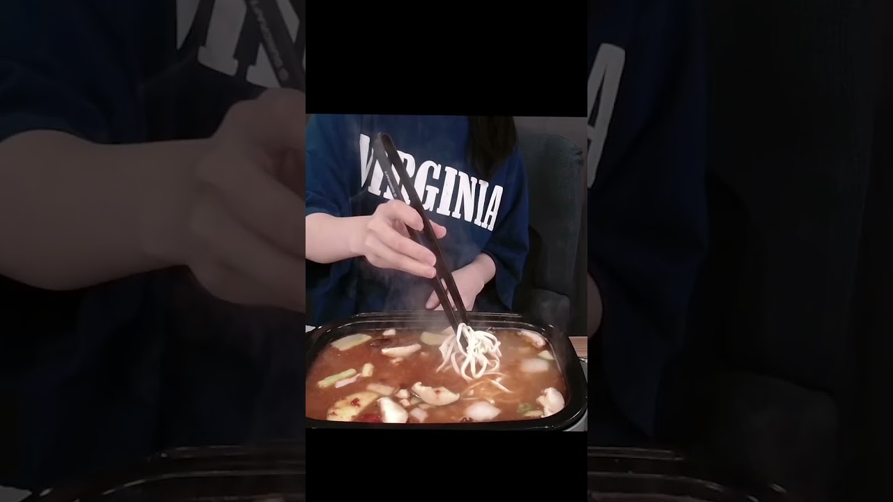 mukbang) 장칼국수 + 오징어튀김 + 볶음밥 / Gochujang Kalguksu + fried squid + fried rice 