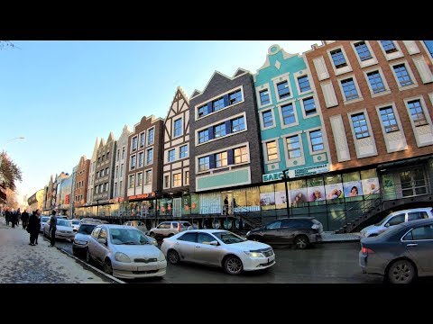 Novosibirsk, 러시아 | Blyukhera 거리 | 도보 여행