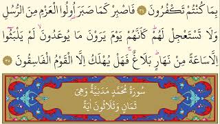 46- Ahkaf Suresi - AbdurRahman Es-Sudeys - Arapça (Yed-i Beyza)