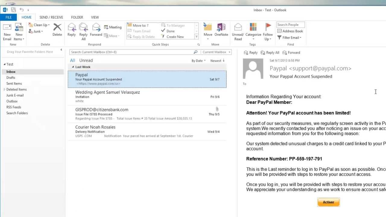 Microsoft Outlook Default Email Template