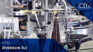 CDA Deutschland - E-Fill - Ätherische Öle - Abfüll-, Verschließ-, Schraub- und Etikettiermaschine