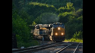 Chasing CSX M693 with CSXT 1869, the C&O heritage unit trailing.  (Sunday 8/20/2023)