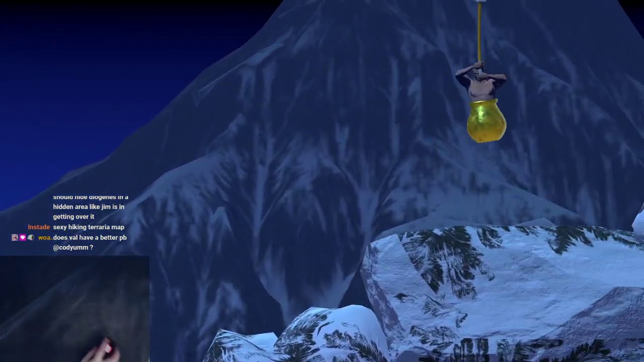 Getting Over It Cliffhanger Speedrun In 1 37 Youtube