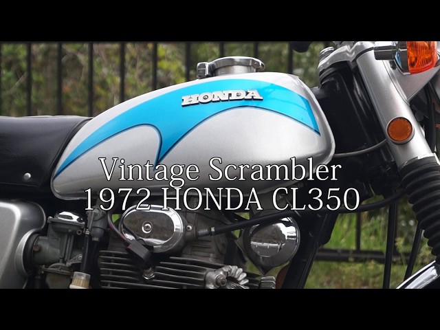 これがビンテージスクランブラーです HONDA CL350 - YouTube