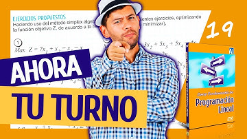 1⃣9⃣ SIMPLEX ALGEBRAICO | Ejercicios propuestos 👉 #CursoDeProgramacionLineal