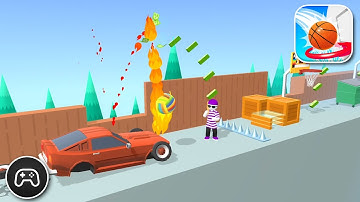 Bounce Dunk - Gameplay Walkthrough Part 42 - Survival Game Levels 140-142 (iOS, Android)