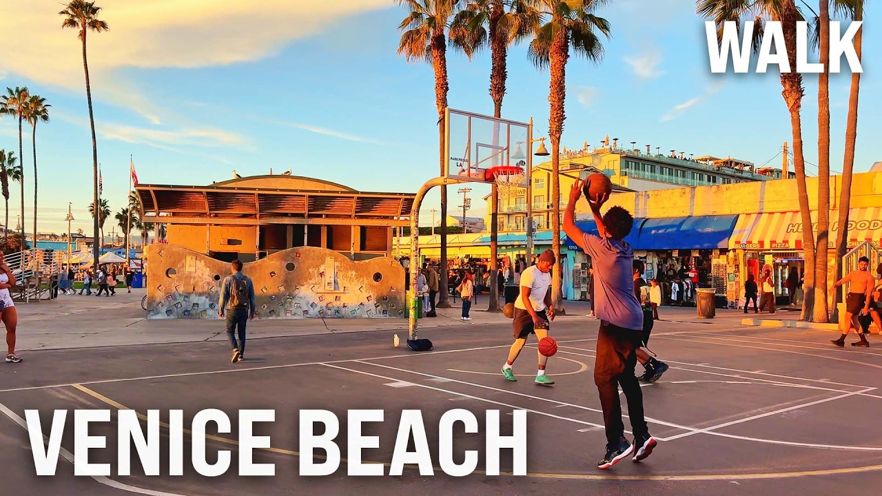 VENICE BEACH | Los Angeles | Balade sur la Plage 4K