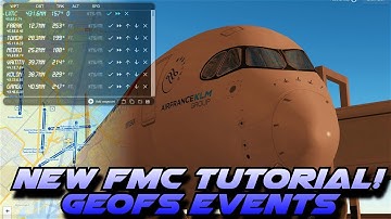 GeoFS - NEW Flight Plan Feature | FMC Tutorial