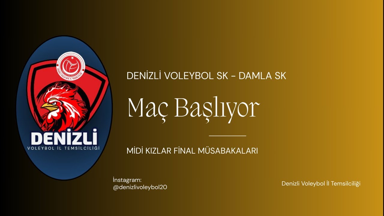 DENİZLİ VOLEYBOL SK 🆚 DAMLA SK (MİDİ KIZLAR FİNAL MÜSABAKASI)