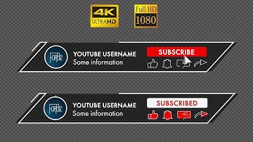 Сustom subscribe button with channel name №1 with sound | 4k, HD