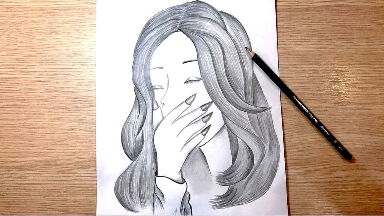 ✍ Vẽ Cô Gái Buồn Bằng Bút Chì / Draw A Girl With Pencil - Tổng Hợp Những  Bức Tranh Cute Nhất - Timtruyentranh.Com