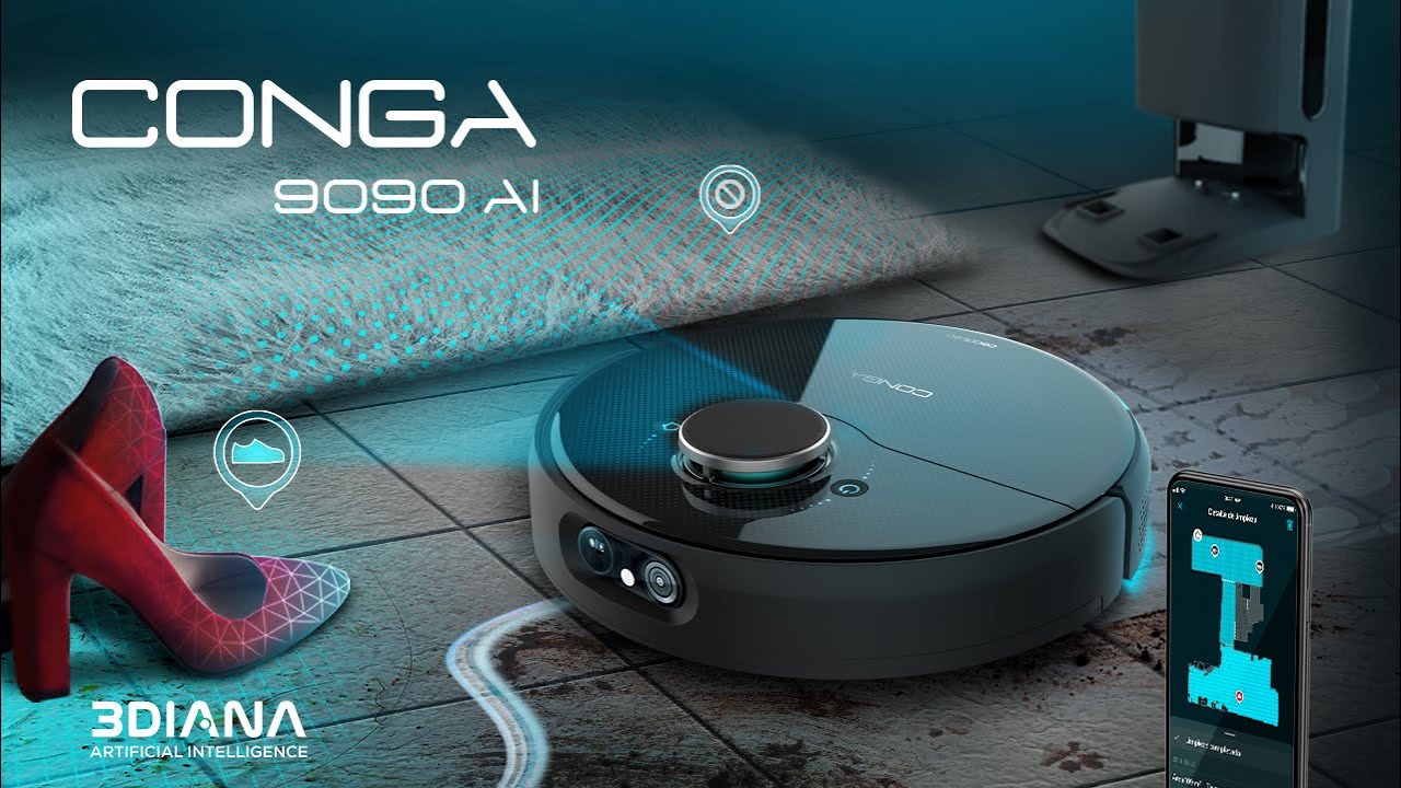 Robot vacuum cleaner Conga 9090 IA YouTube