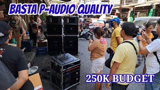 BASTA P-AUDIO QUALITY TALAGA,  1 SOUND SYSTEM 250K BUDGET,SUBSCOOP 18  LOADED C18 650EL V3 1200W