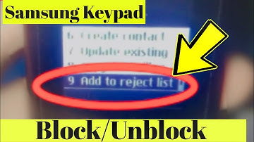 How to Add Blacklist or Remove Blacklist Number Samsung any keypad Mobile. b11e. e1200. b310e. b313.