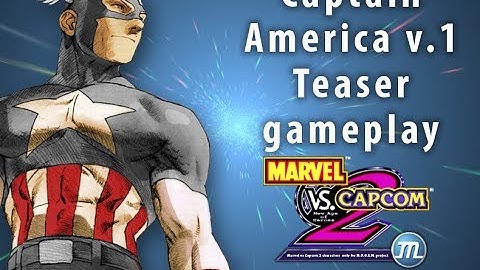 Marvel vs Capcom 2 M.U.G.E.N. Project - Captain America v1 Teaser Gameplay