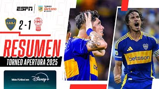 Thumbnail for CAVANI Y PALACIOS LE DIERON AL XENEIZE SU PRIMER TRIUNFO EN EL TORNEO | Boca 2-1 Huracán | RESUMEN