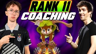 RANK 11 Dota 2 player coaches Grubby on Hoodwink!